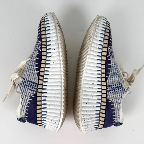 CHLOE Nama Stitch Walking Beige Cosmic Blue Sneakers 38, 7.5 - Picture 10 of 13